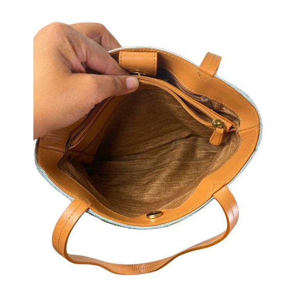 Tommy Bahama Hibiscus Beaded Tropical Purse Handbag MINT - Picture 5 of 7